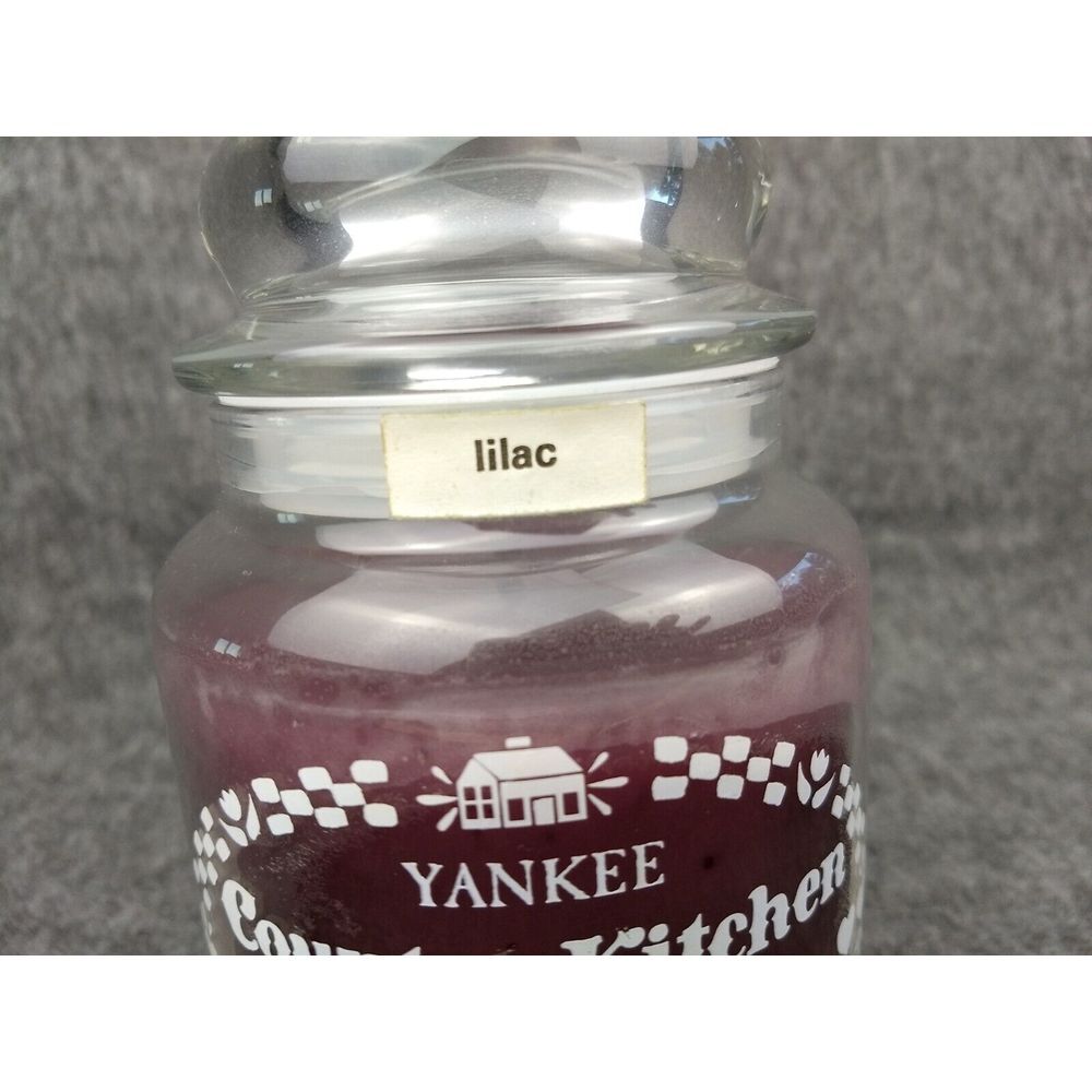 Yankee Candle Country Kitchen Retired Lilac 22oz‎ Classic Jar VTG 80s NOS NEW - Picture 6 of 16